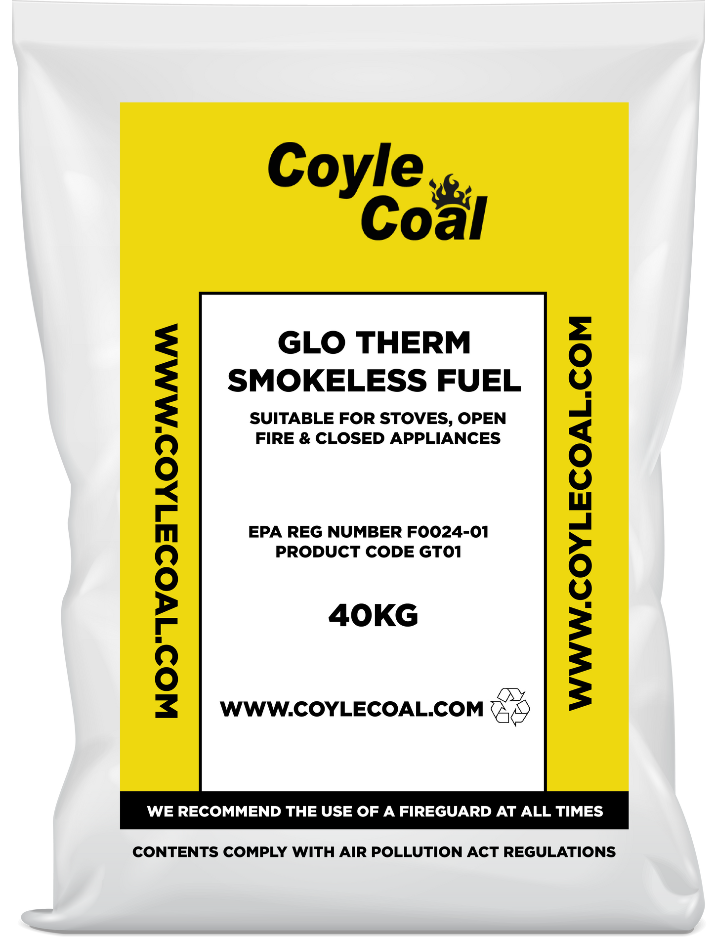 Coyle’s Glo Therm 40KG + 1 bag of Softwood + 1 bag kindling